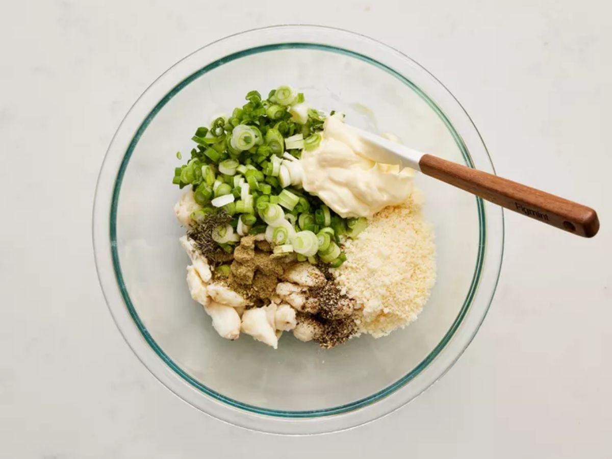 Champignons farcis au crabe – étape 2