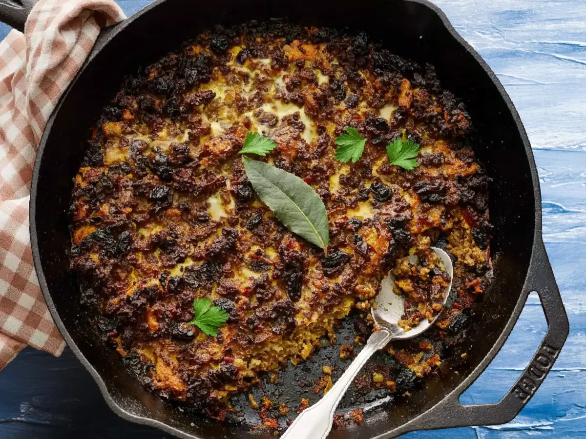 bobotie sud africain – hachis épicé au curry gratiné au flan