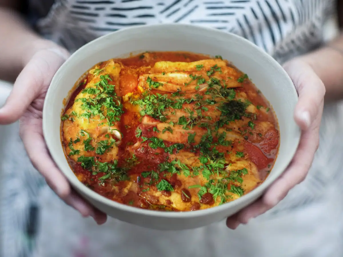 poisson du Shabbat à la marocaine – tilapia au paprika, poivron & tomate