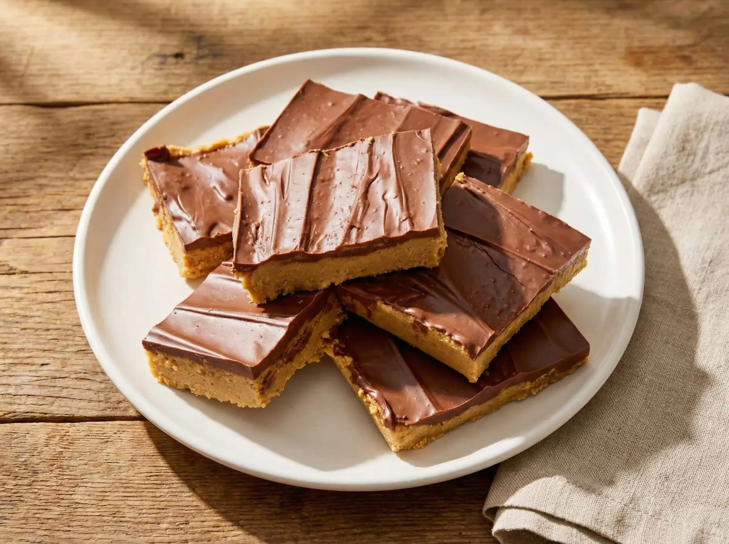 barres au beurre de cacahuète – glaçage chocolat brillant